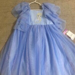 Girls Elsa Tulle Princess Dress